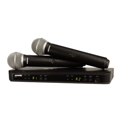 זוג מיקרופונים אלחוטיים SHURE BLX288E/PG58